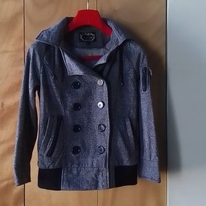 Double Breasted Winter Jacket, navy, from Ambiance,size m/l